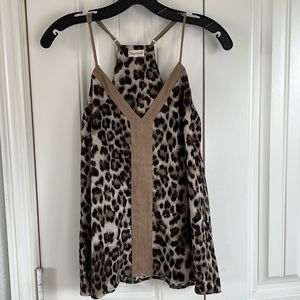 Sz Small leopard print racerback tank